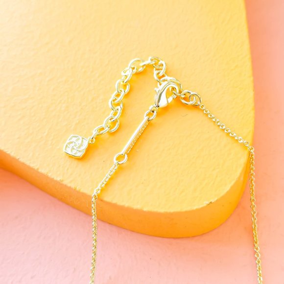 Kendra Scott - Chelsea Rose Quartz Gold Pendant Necklace - Picture 3 of 3